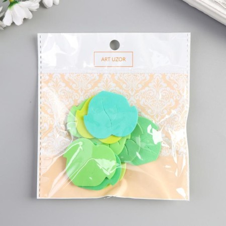 Decor for creativity EVA "Osin leaves" set of 10 pcs MIX 3.7x4.2 cm-2