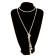 Beads "Pearls" Knot, ball No. 2,6,8,10, Milk color, l = 60 cm