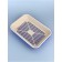 Medium toilet with a mesh of 36 x 26 x 6.5 cm, dark blue/beige