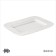 Porcelain rectangular Magistro Crotone, 35.7 × 25.6 × 3.1 cm, white color