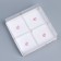 Confectionery box for mousse cakes "Present", 17.8 x 17.8 x 6.5 cm