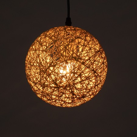 Lamp Bayerlux rattan 1he27 15W brown 20x20x120 cm-3