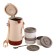 Thermos for meals, 1.2 l, 3 containers, folding spoon, retains heat up to 24 hours, 27 x 15 cm