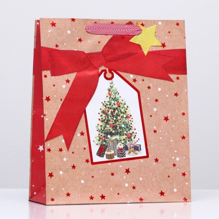 Gift package "New Year tree" 26 x 32 x 12 cm