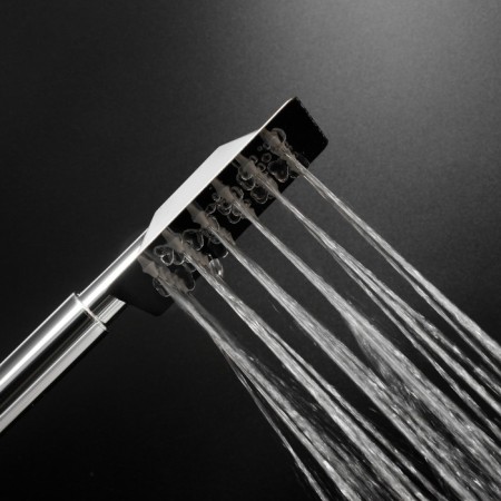 Shower Lake Zein Z423, 1 mode, rectangular, polished stainless steel-6