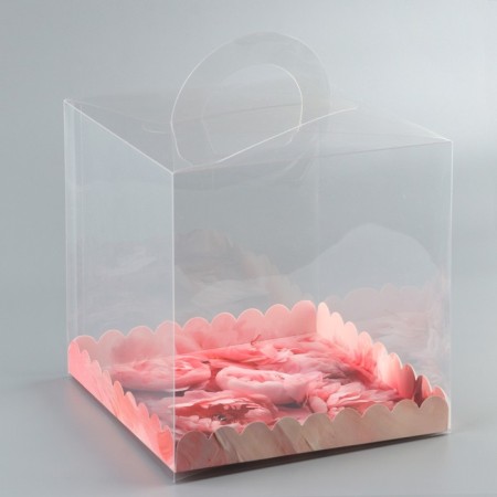 Confectionery box, chest, packaging, "petals of happiness", 20 x 20 x 20 cm-1