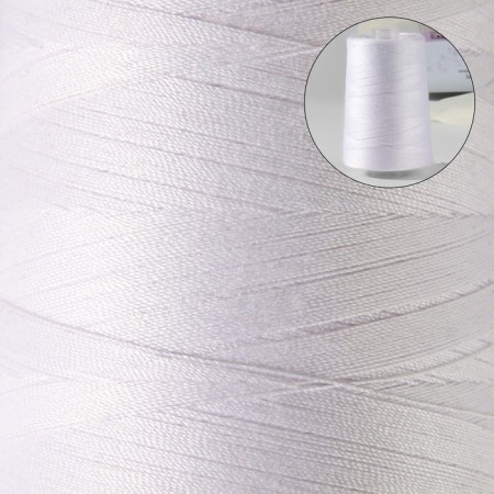 Threads 80L, 2500 m, white color No. 001-1