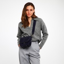 Women's bag Textura, messenger, small size, blue color