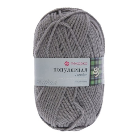 Yarn "Popular" 50% wool, 50% acrylic 133m/100g (276-pearl)-1