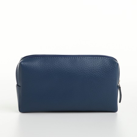 Cosmetic bag with lightning, textura, blue color-2