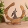 Interior souvenir in the wooden ring "Angel" 33x8x34 cm