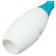 Bulava for rhythmic gymnastics inserted indigo, 41 cm, blue/white color