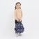 Baby backpack on lightning, external pocket, blue color