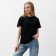T -shirt female, black color, size 48