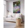 Decorative panel with photo printing "Artist's Garden", vertical, size 150x200 cm