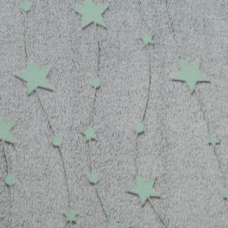 Plaid luminous 150x200 cm "Stars", Velsoft 260g/m-1