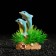 Decor for the Aquarium "Dolphins" on a stand, 4.9 x 4 x 8 cm