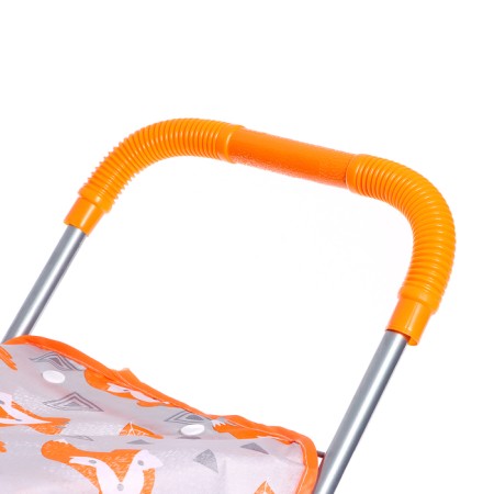 Summer stroller for dolls "Fox", metal frame-5