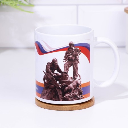 The sublimation mug "EMERCOM of Russia. Prevention, salvation, assistance", with application-2