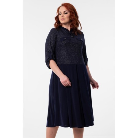 Women's dress, size 62, blue color-11