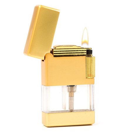 Gas lighter, piezo, silicon in the kit, gold-1