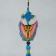 Suspension Textile "Butterfly" Blue 2x6.5x27 cm