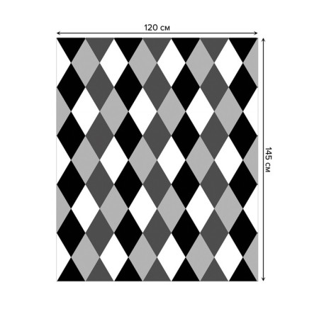 Tables on the table "Imitation of Monochrome Argail", rectangular, Saten, size 120x145 cm-1