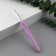 Knitting hook, with a plastic handle, d = 5 mm, 14 cm, lilac color