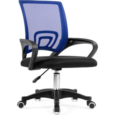 Computer chair Turin plastic/fabric, black/blue mesh 60x55x82 cm