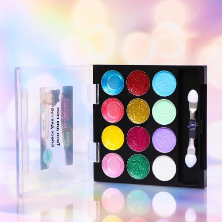 Cosmetics set for girls: shadows, shine, applicator-1