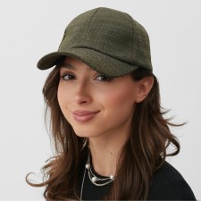 Women's cap minku, Khaki color, size 56-58