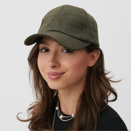 Women's cap minku, Khaki color, size 56-58