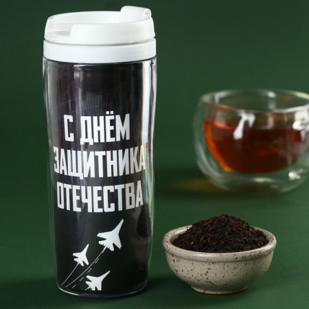 Set “Best Defender”: Black Tea 20 g. Thermostatic 350 ml., Diary 80 sheets, pen-1