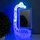 A table lamp with a photo frame, a mirror "Giraffe" LED 3W USB RGB white 17x8x30 cm Risalux