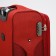 Small suitcase 24 "on lightning, code castle, with extension, red color