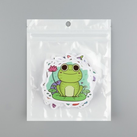 Plastic stickers "on the pond" set 60 pcs 10x12 cm-3