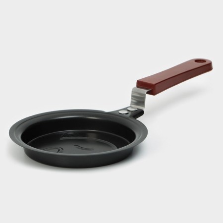 The frying pan “Smile”, d = 12 cm, plastic handle, anti -stick coating, black color-2
