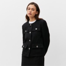 Women's tweed jacket MIST R.46, black