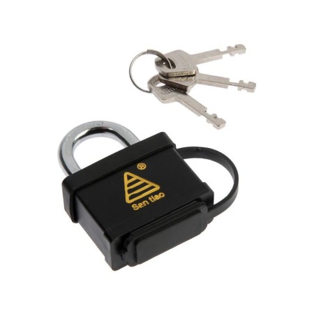 Castle hinged, 50 mm, moisture -proof, short handle, 3 keys