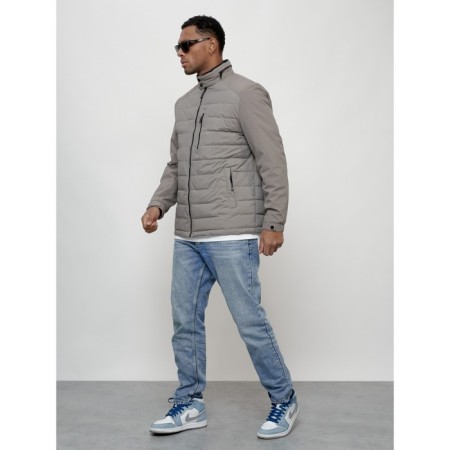 Male spring jacket, size 48, gray color-1
