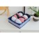 Organizer for storing linen of the Dolyan "Wave", 7 departments, 34 × 30 × 8 cm, blue color