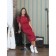 Female dress w.w.f.h., size 44, burgundy color