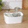 Basket for storage without a lid, 1.6 l, 19 × 14 × 8 cm, white color