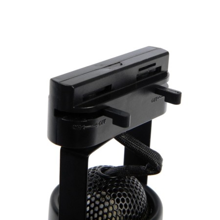 Luazon Lighting track lamp under the GU10 lamp, round, black body-3