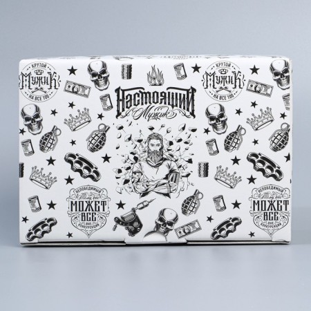 Box Gift team, packaging, “real man”, 22 x 15 x 10 cm-3