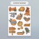 Stickers Paper "Textures" set 2 sheets 20x15 cm