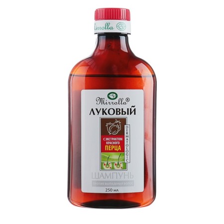 Mirrolla onion shampoo with red pepper extract, 250 ml