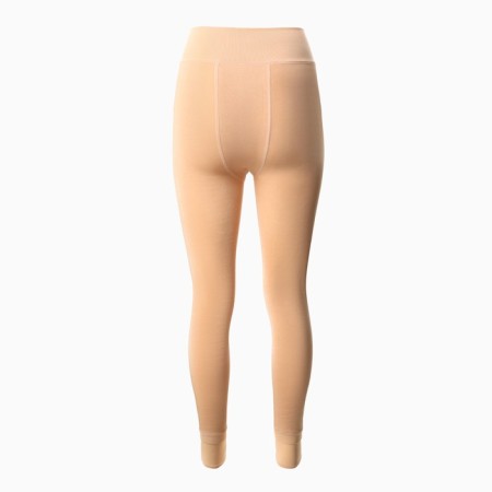 Microfiber leggings with fleece inside 600 den, beige color, size 1-3-4