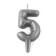 Candle in the "balls" cake, number 5, graphite, 6.3 cm