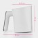 Mug - sieve for sifting a powder shade, automatic, 1 l, white color